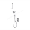 Aqualisa S1 Smart Shower w/ Controller, Adjustable Handset / Kit & Fixed Ceiling Head LP - Chrome