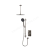 Aqualisa S1 Smart Shower w/ Controller, Adjustable Handset / Kit & Fixed Ceiling Head LP - Gunmetal Grey