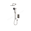 Aqualisa S1 Smart Shower w/ Controller, Adjustable Handset / Kit & Fixed Ceiling Head HP - Gunmetal Grey