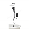 Aqualisa S1 Smart Shower w/ Controller, Adjustable Handset / Kit & Fixed Ceiling Head HP - Matt Black