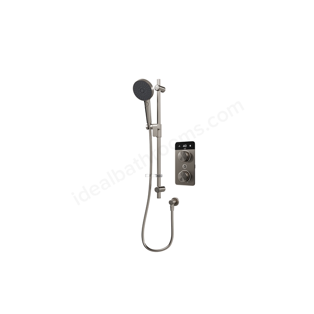 Aqualisa S2 Smart Shower w/ Controller & Adjustable Handset HP - Gunmetal Grey