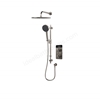 Aqualisa S2 Smart Shower w/ Controller, Adjustable Handset / Kit & Fixed Ceiling Head LP - Gunmetal Grey