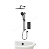 Aqualisa S2 Smart Shower w/ Controller, Adjustable Handset / Kit & Fixed Ceiling Head LP - Matt Black