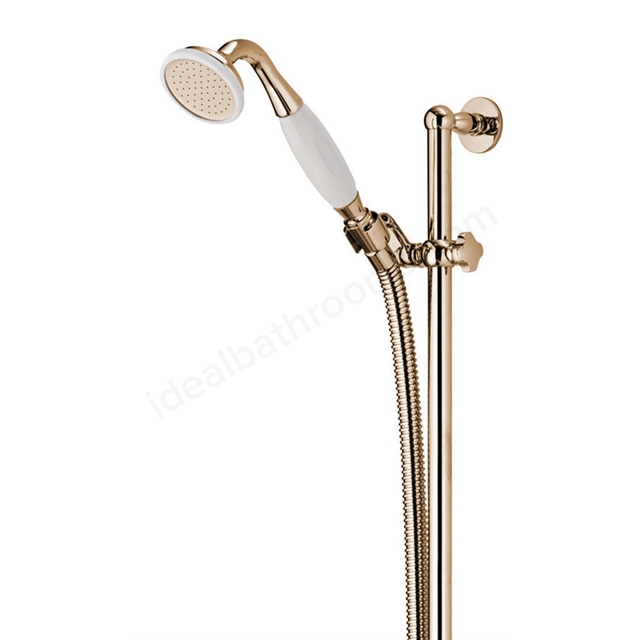 Aqualisa AQUATIQUE Shower Kit; Adjustable Height; for Concealed Valve; Gold