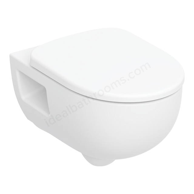 Geberit Selnova Wall-Hung TurboFlush Semi-Shrouded Toilet & Soft-Close Seat Pack