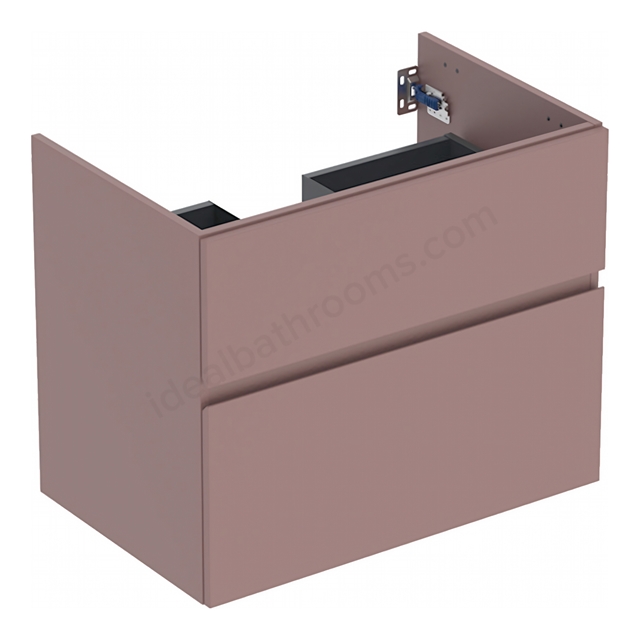 Geberit Aniara 2-Drawer Basin Cabinet 750mmW; Rusty Red Matt Silk
