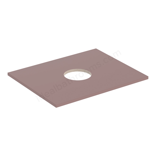 Geberit Aniara 596mmW Washtop, Rusty Red Matt Silk