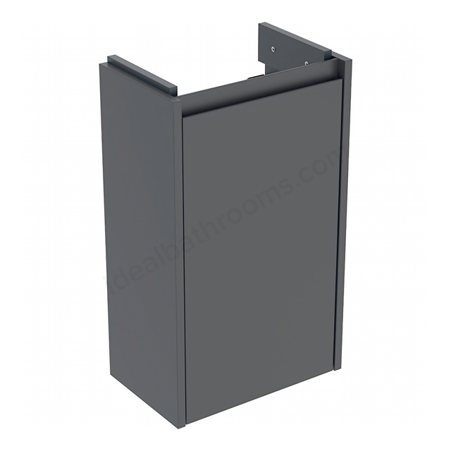 Geberit Selnova Square Compact Cabinet for 400mmW x 250mmD Basin; Lava Matt Silk