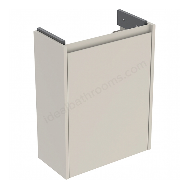 Geberit Selnova Square Compact Cabinet for 500mmW x 250mmD Basin; Sand Silk Matt