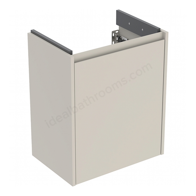 Geberit Selnova Square Compact Cabinet for 550mmW x 370mmD Basin; Sand Silk Matt