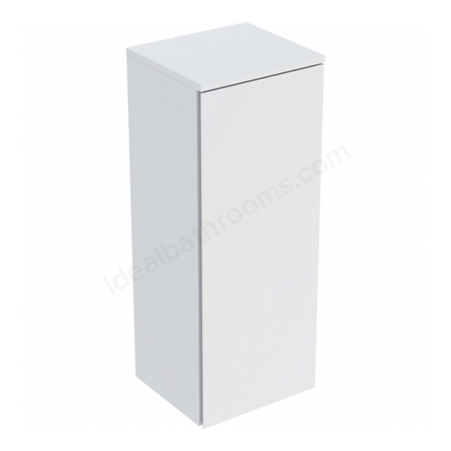 Geberit Selnova 1-Door Medium Cabinet; 330mmW x 850mmH; Matt White Silk