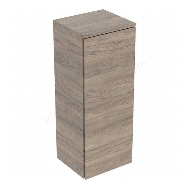 Geberit Selnova 1-Door Side Cabinet; 330mmW x 850mmH; Hickory Melamine