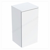 Geberit Selnova Square 1-Door Side Cabinet; 330mmW x 650mmH; Gloss White Silk