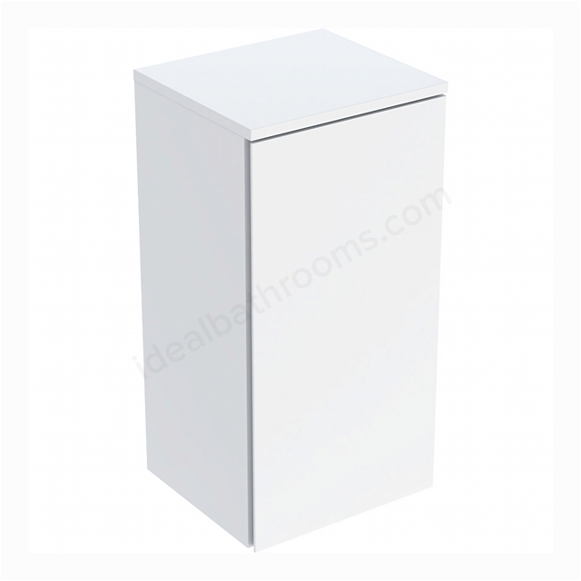 Geberit Selnova 1-Door Side Cabinet; 330mmW x 650mmH; Gloss White Silk