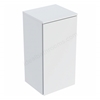 Geberit Selnova Square 1-Door Side Cabinet; 330mmW x 650mmH; Matt White Silk