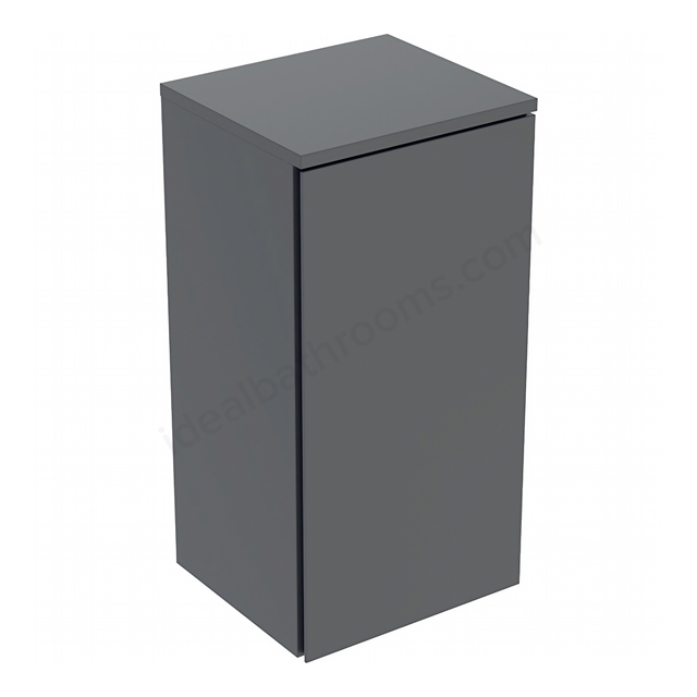 Geberit Selnova 1-Door Side Cabinet; 330mmW x 650mmH; Lava Silk Matt