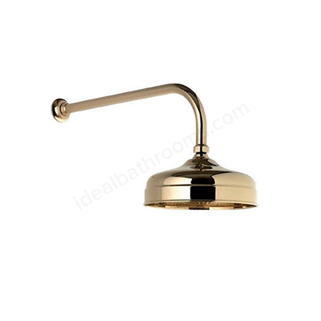 Aqualisa AQUATIQUE 8 Inch Drencher Fixed Shower Head; for Concealed Valve; Gold