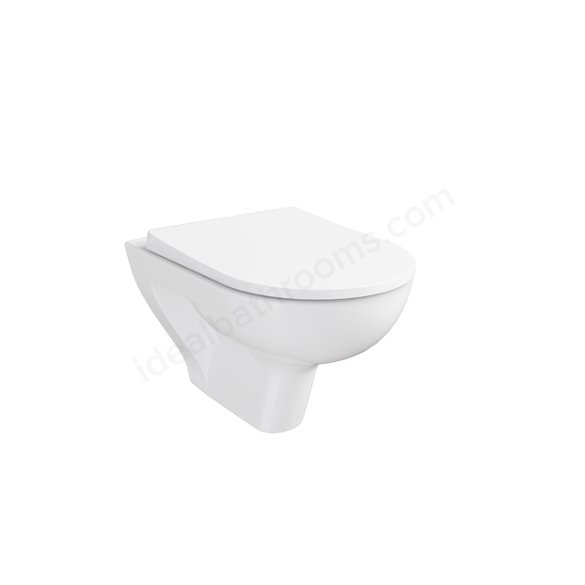 VitrA S20 Round Wall-Hung WC, Smoothflush, 52 cm
