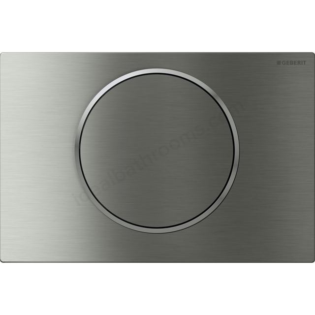 Geberit SIGMA10 Single Flush Plate; for 80mm and 120mm Sigma Cisterns; Stainless Steel