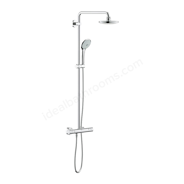 Grohe EUPHORIA System 180 Shower system with thermostat for wall mounting; Chrome
