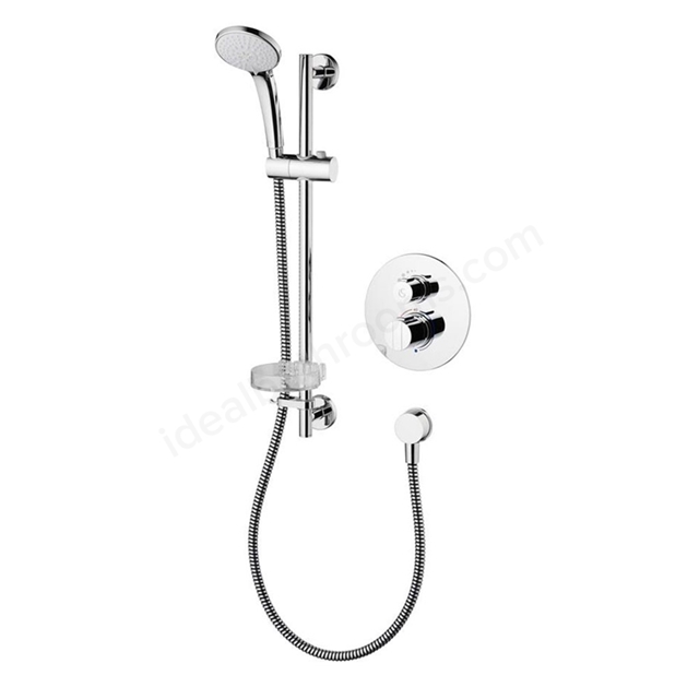 Ideal Standard CONCEPT Easybox Slim Built-in Thermostatic Shower Mixer Pack Round; Chrome
