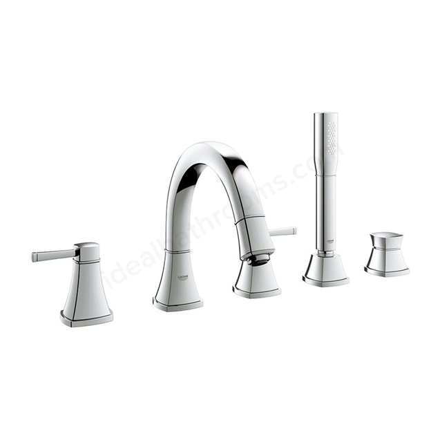 Grohe Grandera 5 Tap Holes Bath/Shower Combination Trim Set - Chrome