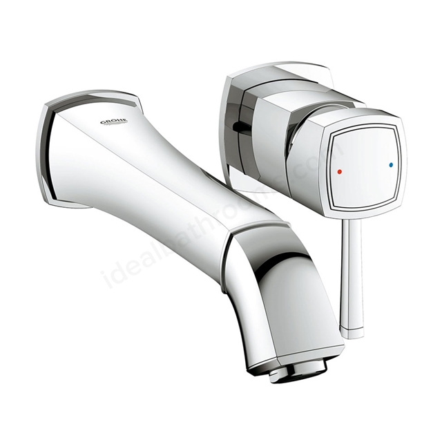 Grohe GRANDERA 2 Tap Hole; Basin Mixer Tap; M-Size; Wall Mounted; Trim Set Only; Chrome