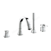 Grohe Grandera 4 Tap Holes Single Lever Bath Combination Trim Set - Chrome