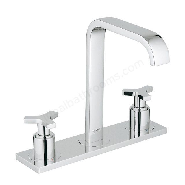 Grohe ALLURE 3 Tap Hole; Basin Mixer Tap; 1/2 Inch M-Size; with Pop Up Waste; Chrome