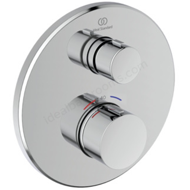Ideal Standard Ceratherm Navigo Built-In Thermostatic 1 Outlet Round Shower Mixer (Easybox kit 2) - Chrome