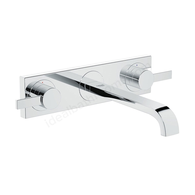 Grohe ALLURE 3 Tap Hole; Basin Mixer Tap; 1/2 Inch M-Size; Wall Mounted; Trim Set Only; Chrome