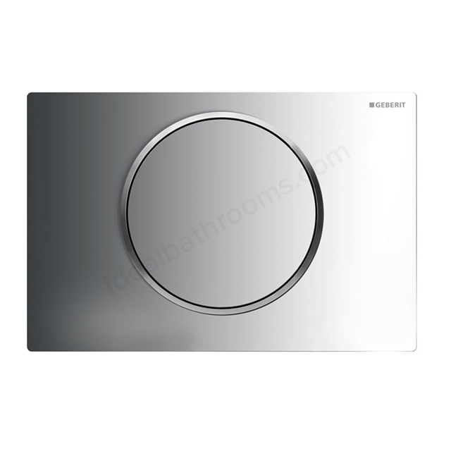 Geberit SIGMA10 Dual Flush Plate for Sigma UP320; Touchless Operation; Mains Powered; Matt/Gloss/Matt Chrome