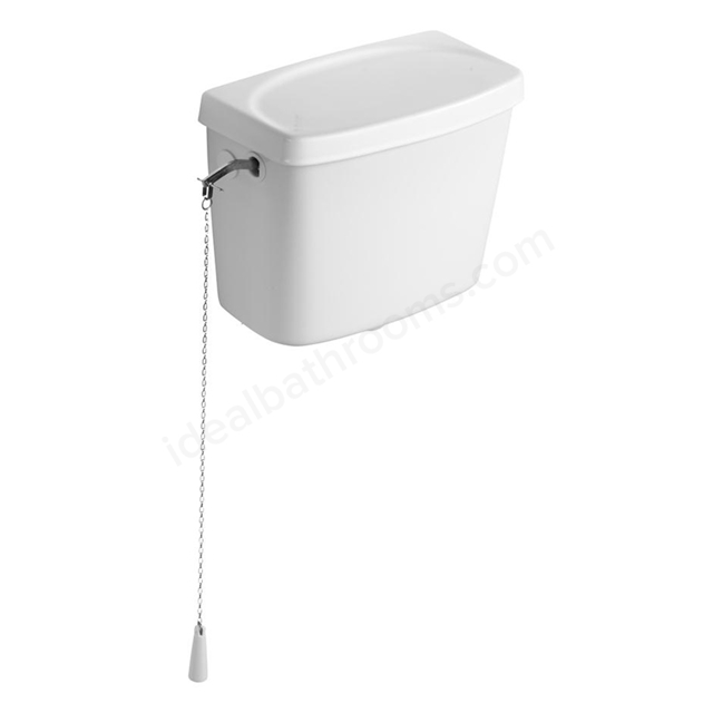 high level toilet cistern with pull chain