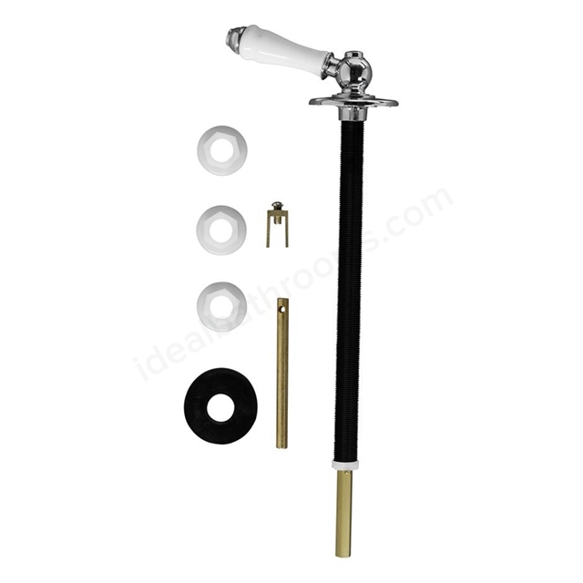 Armitage Shanks UNIVERSAL Traditional Concealed Cistern Lever - White Porcelain and Chrome Plated; White