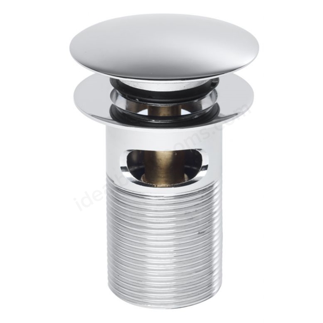 Tavistock Core 75mm; Slotted Dome Top Spring Basin Waste - Chrome