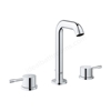 Grohe ESSENCE New 3 Tap Hole; Basin Mixer Tap; 1/2 Inch M-Size; with Pop Up Waste; Chrome