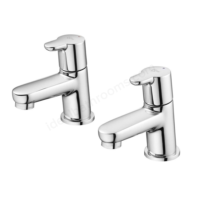 Ideal Standard CONCEPT Blue Basin Pillar Taps 