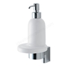 Ideal Standard CONCEPT Ceramic Soap Dish & Holder; Chrome/White