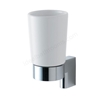 Ideal Standard CONCEPT Ceramic Tumbler & Holder; Chrome/White