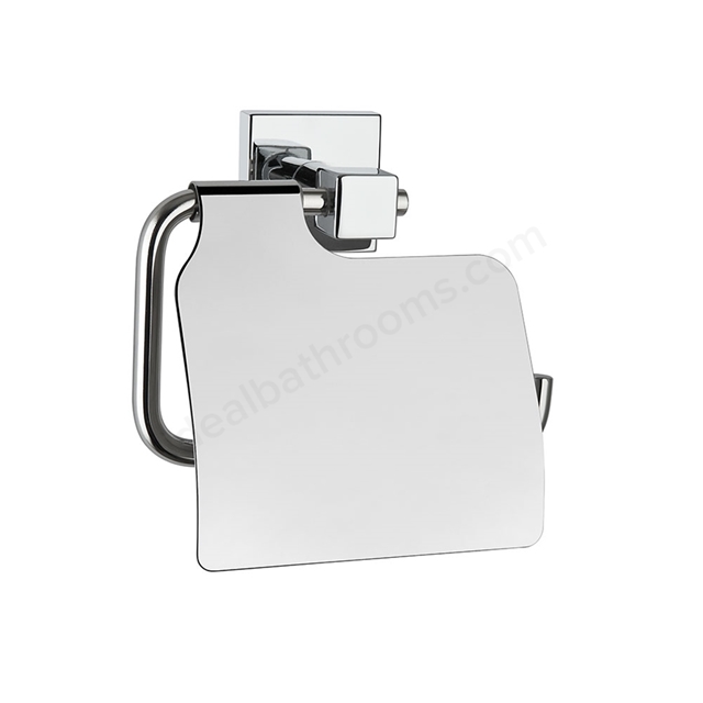 Vitra Q-LINE Toilet Roll Holder with Cover; Chrome