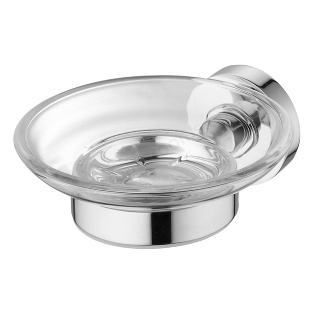 Ideal Standard IOM Soap Dish & Holder -Transparent Glass; Chrome