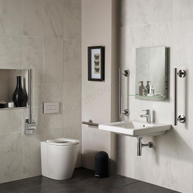 Ideal Standard CONCEPT FREEDOM Ensuite DocM Pack; 400mm Basin + 750mm Projection Wall Hung Toilet Pan