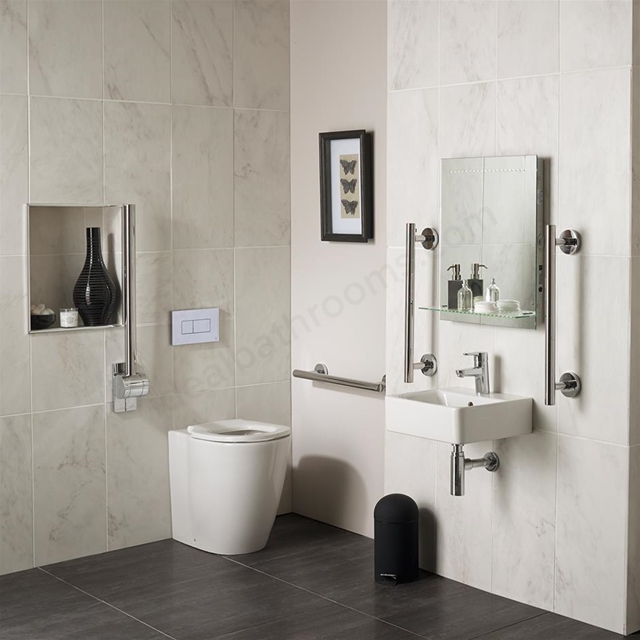 Ideal Standard CONCEPT FREEDOM Ensuite DocM Pack; 400mm Basin + 550mm Projection Back to Wall Toilet Pan