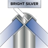Showerwall  11Mm 2450Mm Extrusion External Bright Silver Ec1