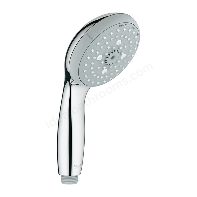 Grohe NEW TEMPESTA 100 Handset Shower Head; 4 Spray Pattern; Chrome