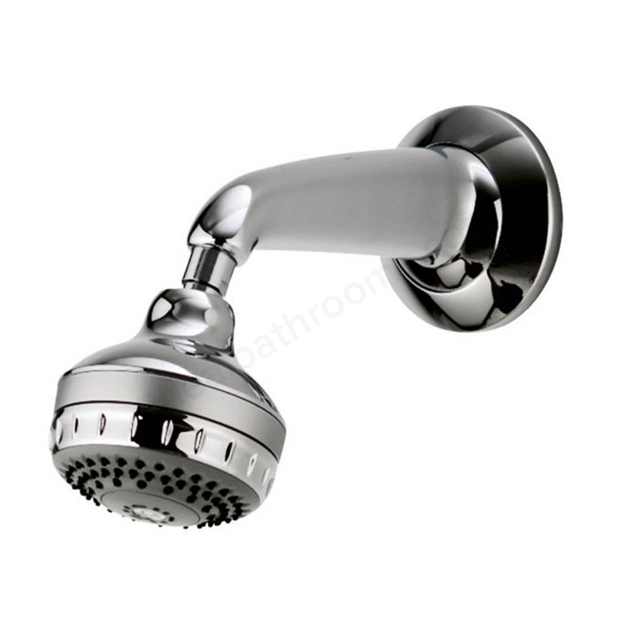 Aqualisa VARISPRAY Fixed Shower Head; Wall Mounted; 3 Spray Option Shower Head; Chrome